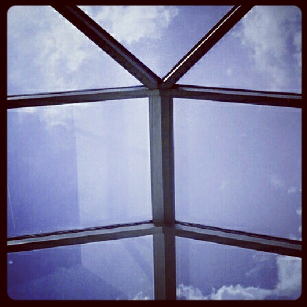 Clouds through the skylights