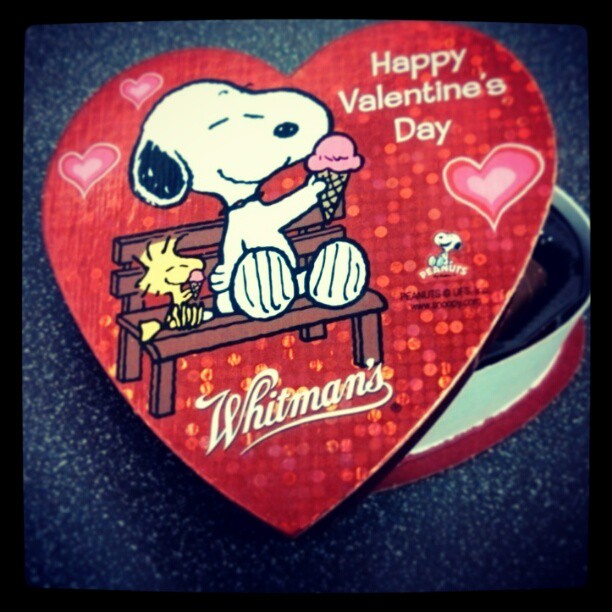 On Valentine's Day, I'm reminded of what Forest Gump once said, "Life is like a box of #chocolate. " #Snoopy